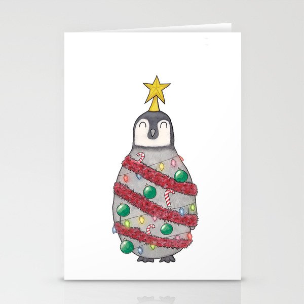 Christmas Penguin Stationery Cards