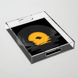 Vinyl Retro Record Player DJ Turntable Acrylic Tray