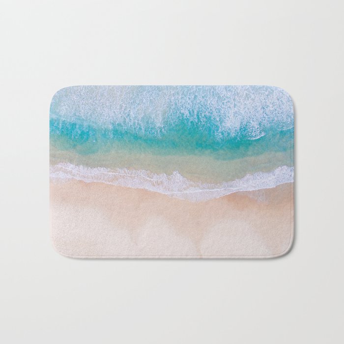 Summer Beach Waves Bath Mat