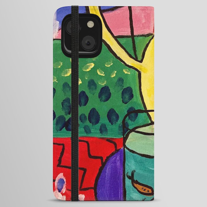 Cat with Red Fish- Henri Matisse iPhone Wallet Case