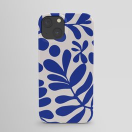 Blue foliage iPhone Case