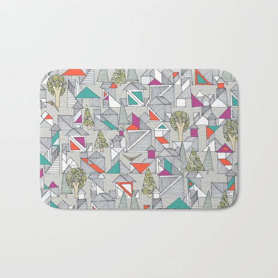 tangram town Bath Mat