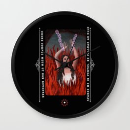 Anima Sola - Black/Red Gradient Wall Clock