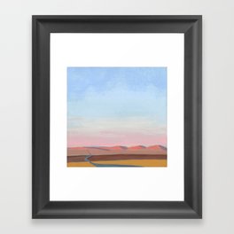 Calming mountain evening scene - Back Way to Wallowa 4 Framed Art Print