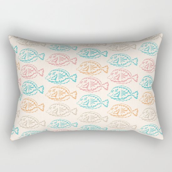 Pastel Marine Pattern 03 Rectangular Pillow