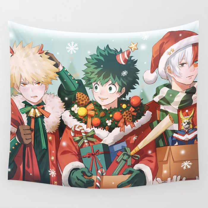 Izuku Midoriya My Hero Academia Wall Tapestry by Mahek Gallagher