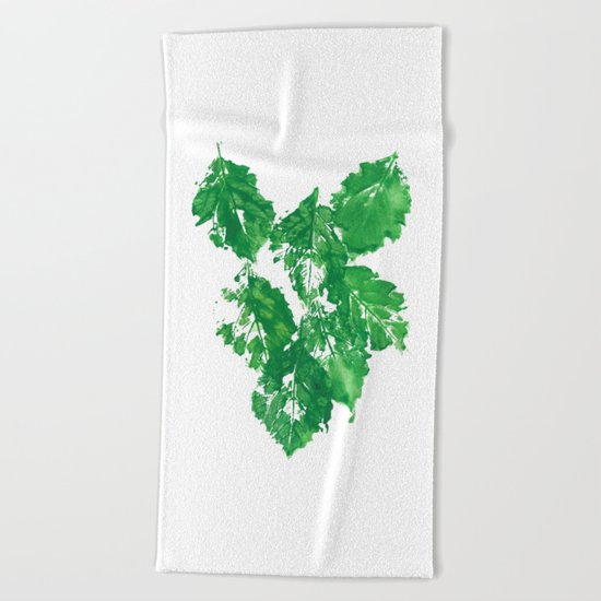 Falling Leaves Beach Towel