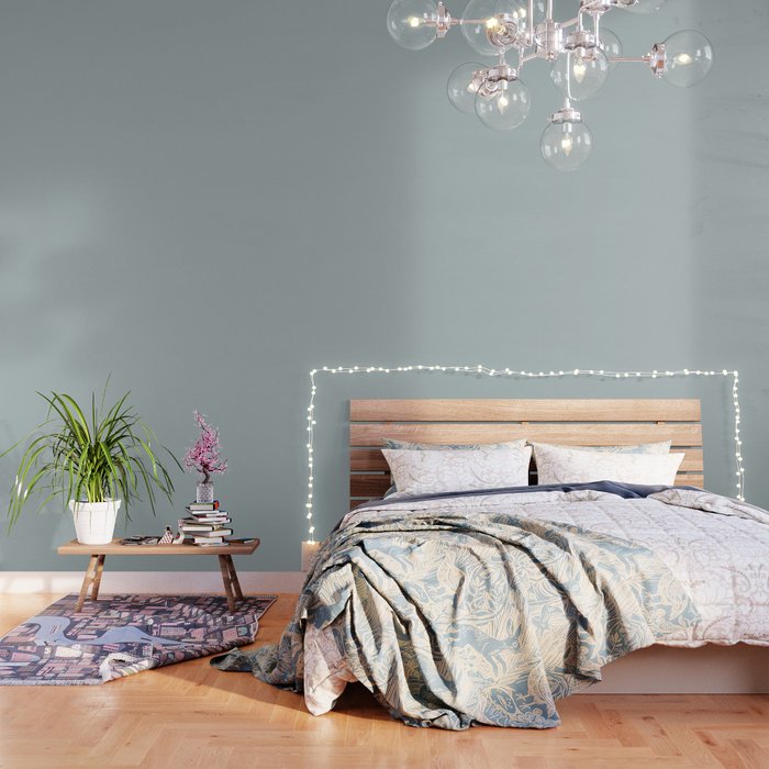 Pastel Blue Grey Gray Solid Color Pairs Behr Watery Gray HDC-CT-26 / Accent Shade / Hue / All One Wallpaper