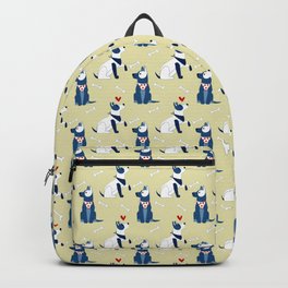 dogs pattern with bones Backpack