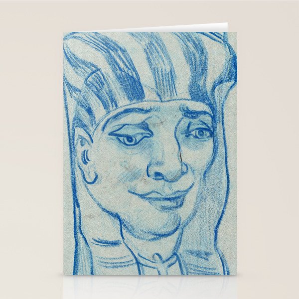 Egyptian Head, 1890 by Vincent van Gogh Stationery Cards by High