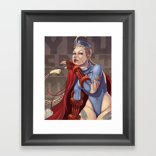 You Can't Escape My Sting Framed Art Print