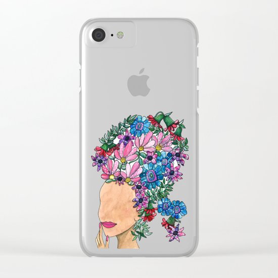 Exotic Beauty Clear iPhone Case