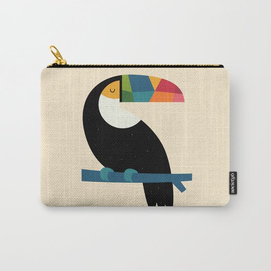 Rainbow Toucan Carry-All Pouch