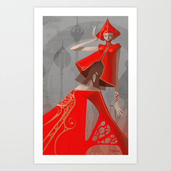 Pepper Fashion Art Print