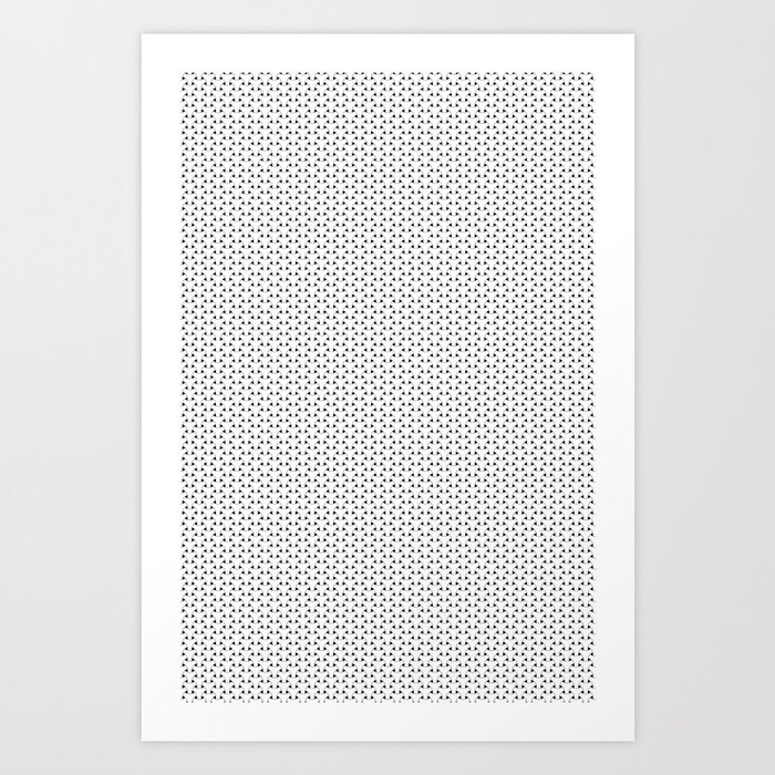 Black and White Basket Weave Shape Pattern - Graphic Design Art Print