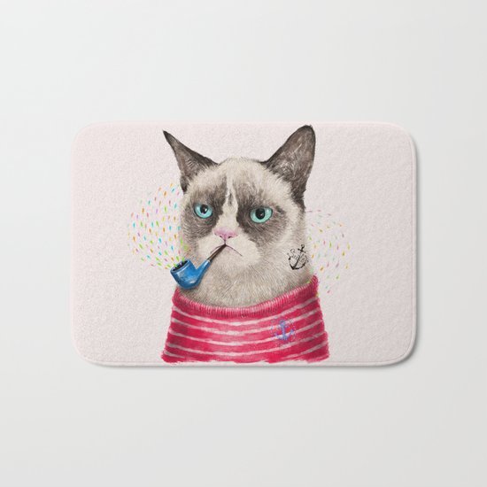 Sailor Cat II Bath Mat