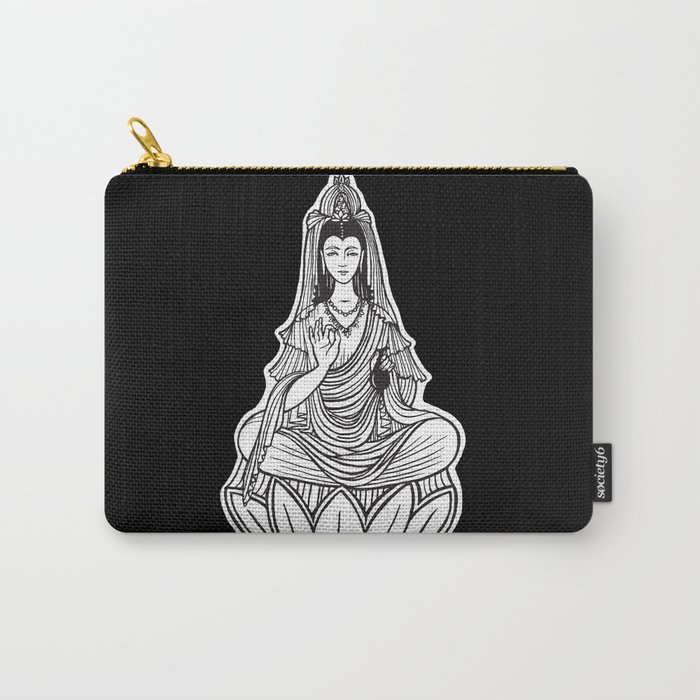 Chinese god. Beautiful goddess. Peace. Beauty concept. Meditation. Healing concept. Chinese medicine Carry-All Pouch
