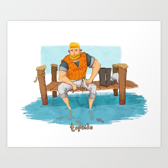 Topside Art Print