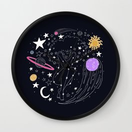 Universe girl Wall Clock