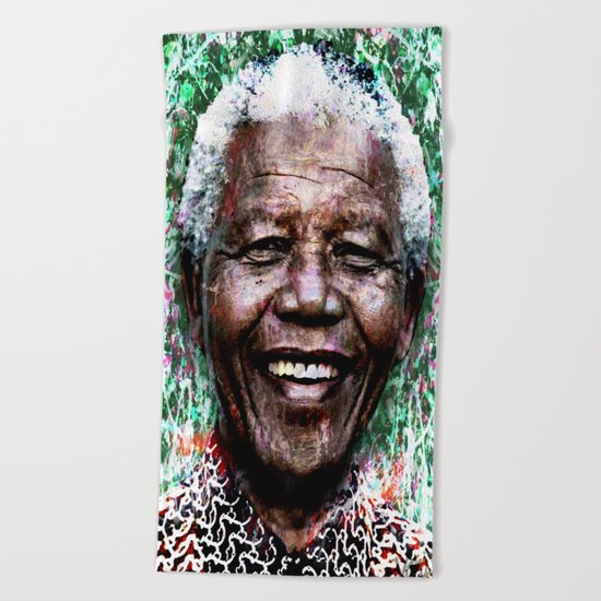 NELSON MANDELA Beach Towel