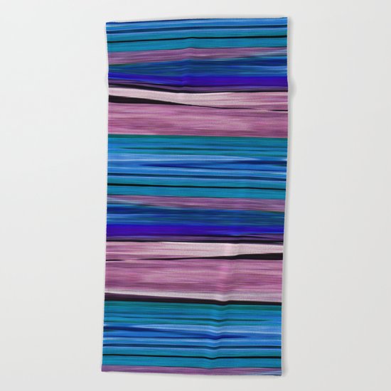 Abstract pattern . lilac blue . Beach Towel
