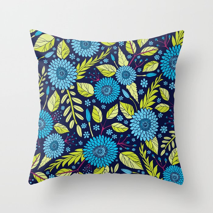 Lime green and blue pillows best sale