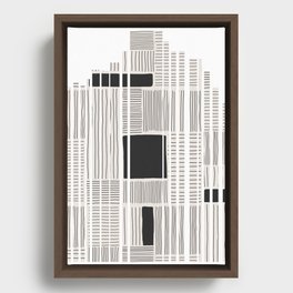 Minimalsit Seamless Pattern Framed Canvas