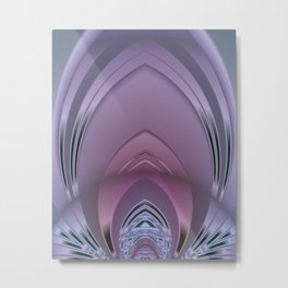 Deco Sanctuary Abstract Metal Print | Artdeco, Curves, Abstract, Flowing, Gingezel, Gray, Geometricabstract, Purple, Deco, Digital 