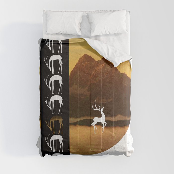 Stag on a Stroll  Comforter