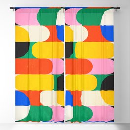 BAUHAUS 03: Exhibition 1923 | Mid Century Series  Blackout Curtain | Modern, Geometric, French, Bauhaus, Exhibition, 90S, Pop, Colorful, Tiles, Art 