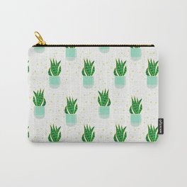 Potted Snake Plant Pattern Carry-All Pouch