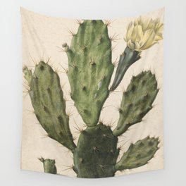 Herman Saftleven - Blooming prickly pear cactus (1683) Wall Tapestry