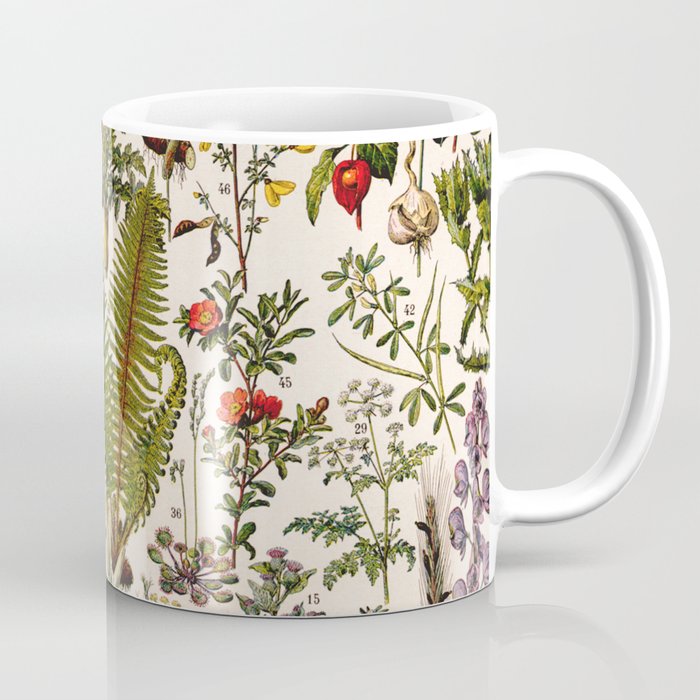 Adolphe Millot - Plantes Medicinales B - French vintage poster Coffee Mug