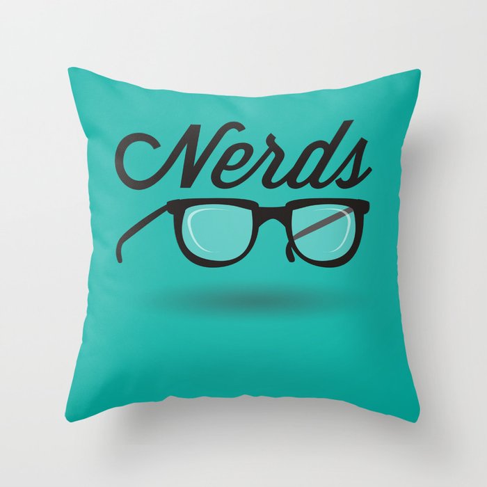 Get your nerd on Throw Pillow