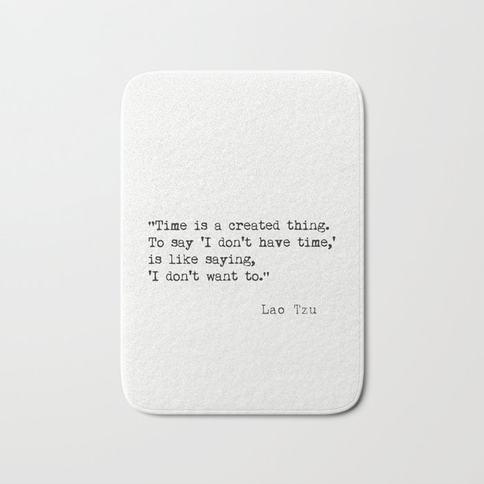 Lao Tzu quote Bath Mat