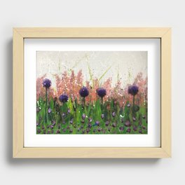 Fun in the Sun with Alliums Recessed Framed Print