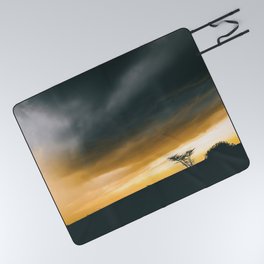 South Africa Photography - The Silhouette Of A Savannah Picnic Blanket