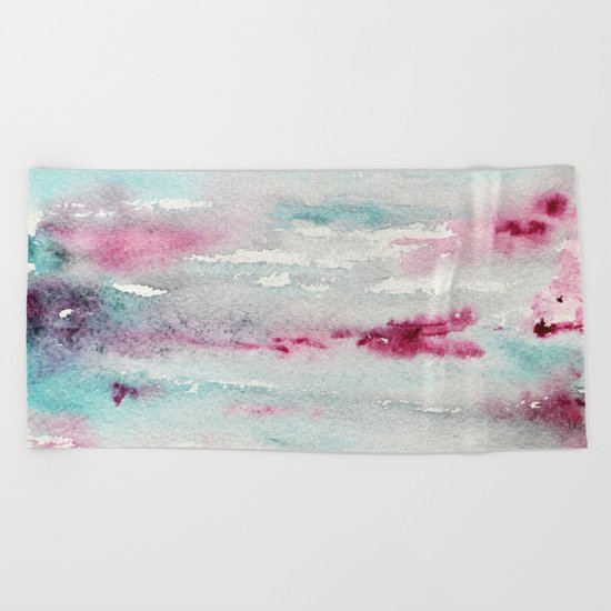 Sweet memories || watercolor Beach Towel