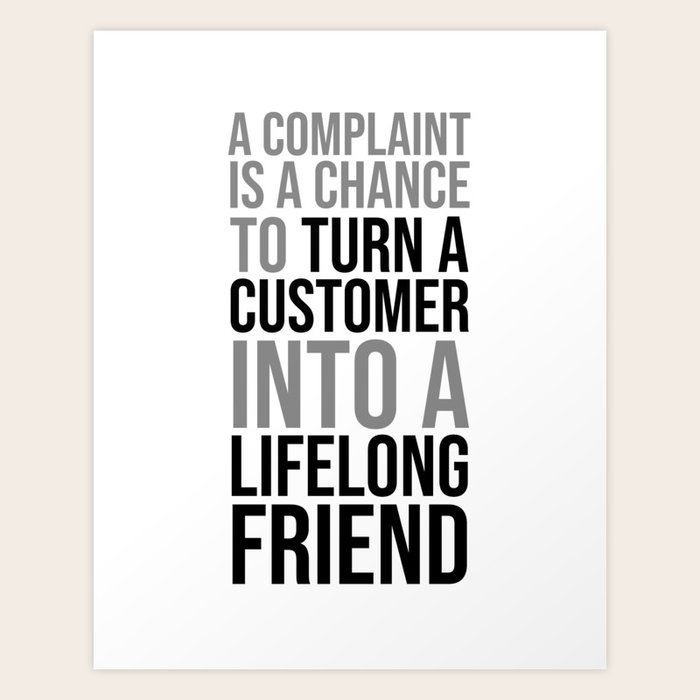 Customer Service Quotes, Complaint Quotes, Office Positive Quotes Art
