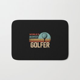Worlds Okayest Golfer - Golfing Bath Mat