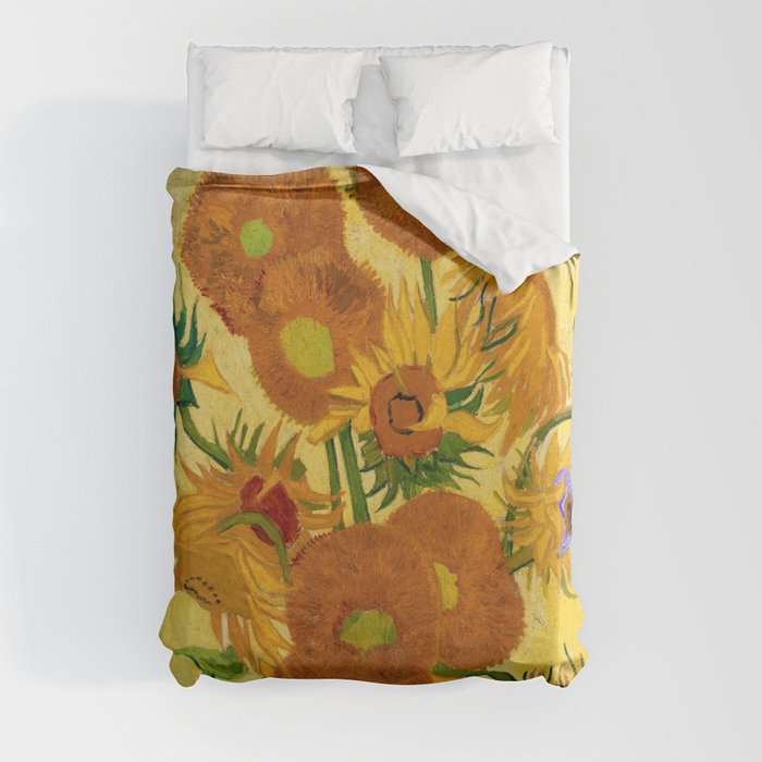 Sunflowers By Van Gogh Duvet Cover, Van Gogh Sunflowers Duvet Cover