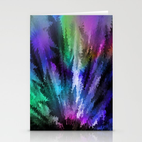 Rainbow colors. Stationery Cards