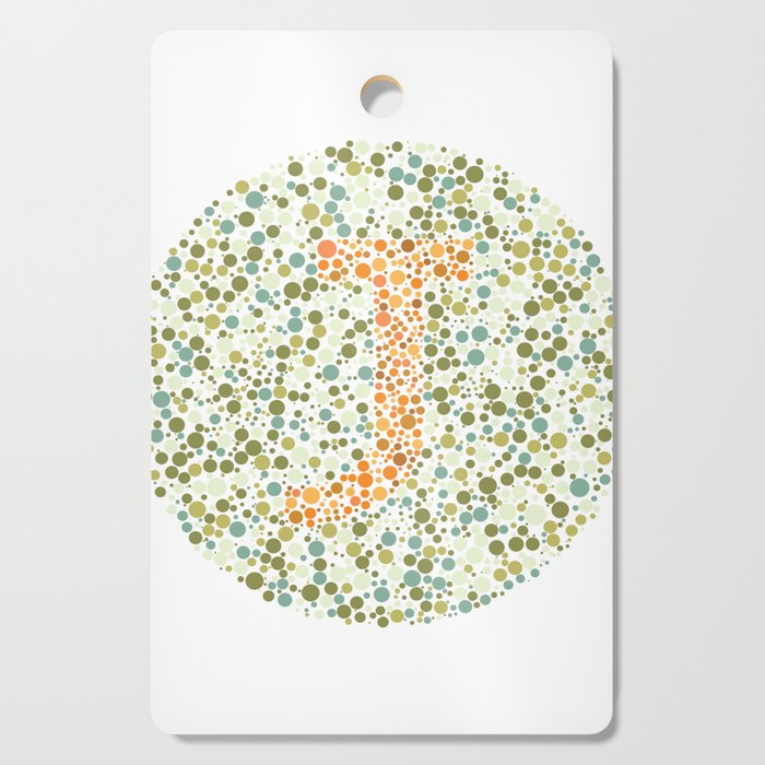J Eye Test Letter Circle Cutting Board By Corneadesigns Society6