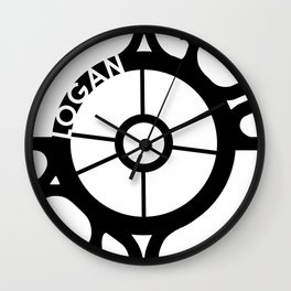 Logan Circle - Black & White Wall Clock