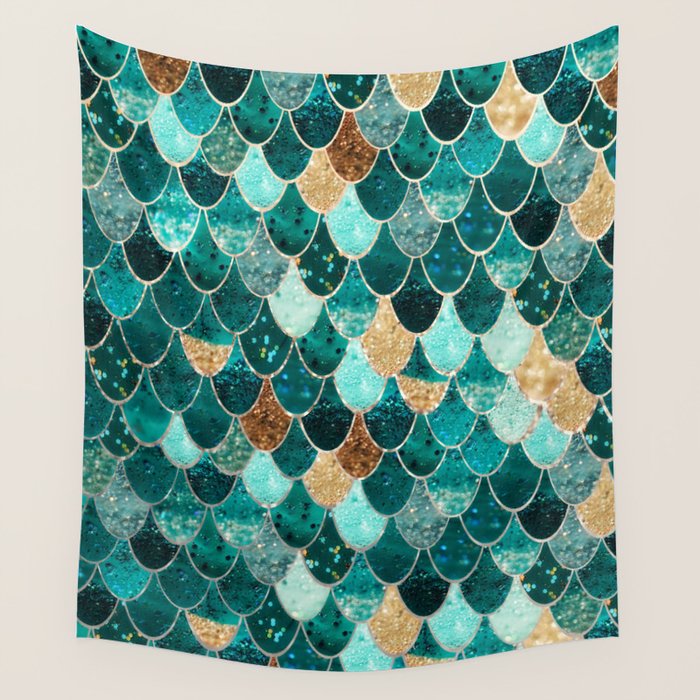 REALLY MERMAID Wall Tapestry by Monika Strigel Society6