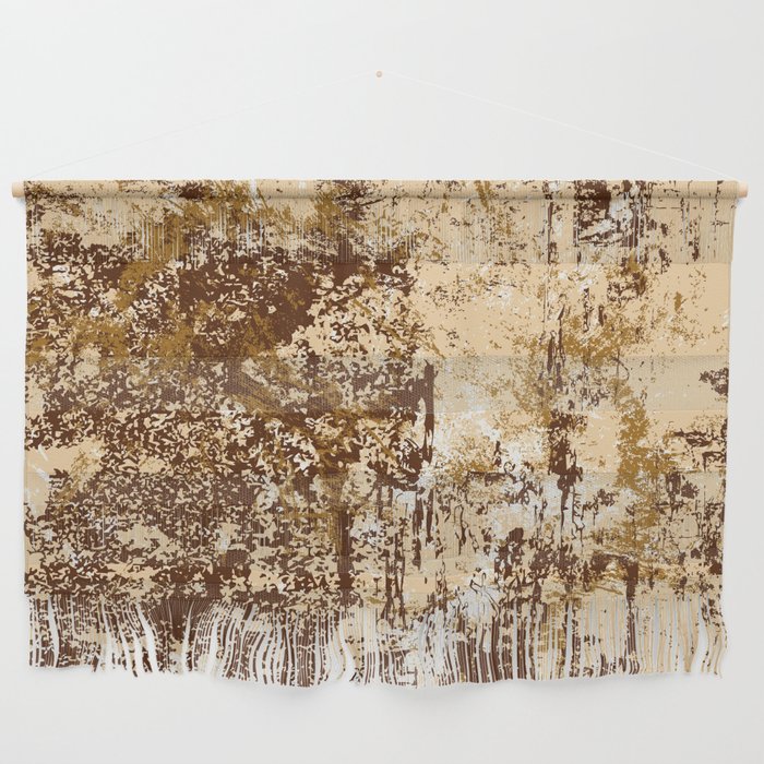 Brown Tan and Cream Grunge Background. Wall Hanging