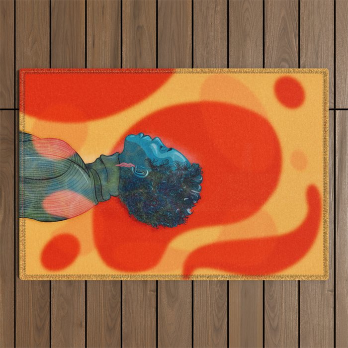 Space Lioness Outdoor Rug