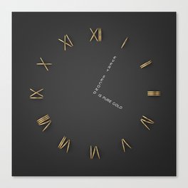 Time is Gold Canvas Print