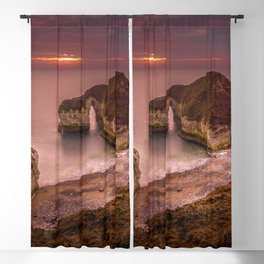 Great Britain Photography - Beautiful Sunset Over The Cliffs In The East Blackout Curtain