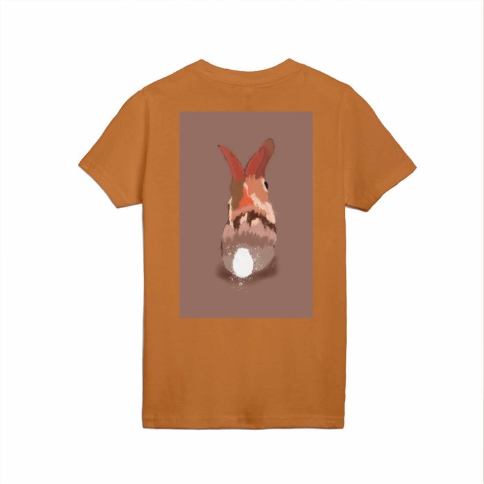 Bunny Butt - Fiery Chocolate Kids T Shirt